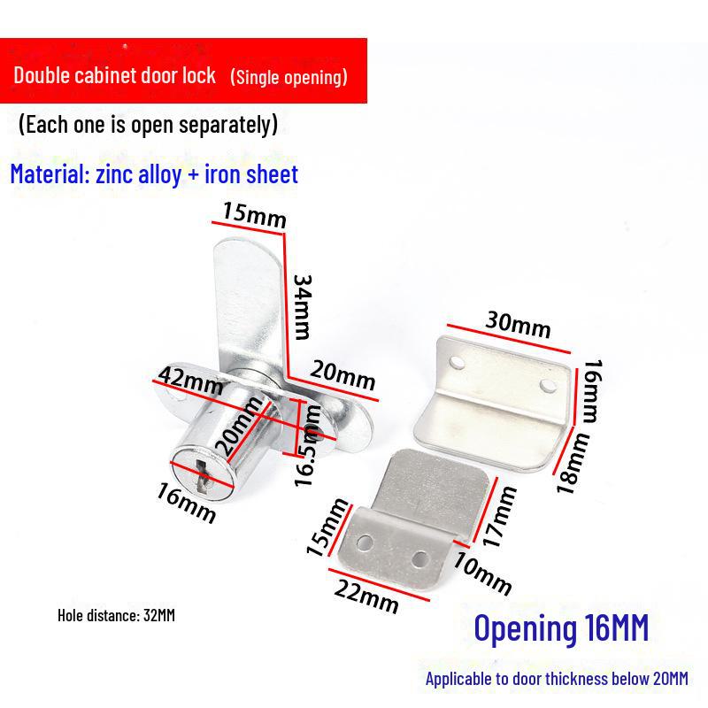 Încuietoare cu trei sertare pentru mobilier de birou și dulapuri de dosare