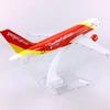 דגם מטוס 1/400 16 ס"מ עבור A320 Vietjet Airlines מטוס מסגסוגת עם תושבת קישוט דגם מתכת מסגסוגת