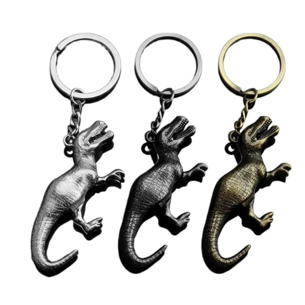 Handsome Dinosaur Key Chain Collectible Pendant New Jurassic Dinosaurs Keychain  Dinosaur Lovers