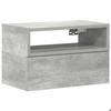 VidaXL Table de chevet murale gris béton 45x26x28,5 cm, armoire de chevet flottante, armoire de chevet suspendue, unité de 858602