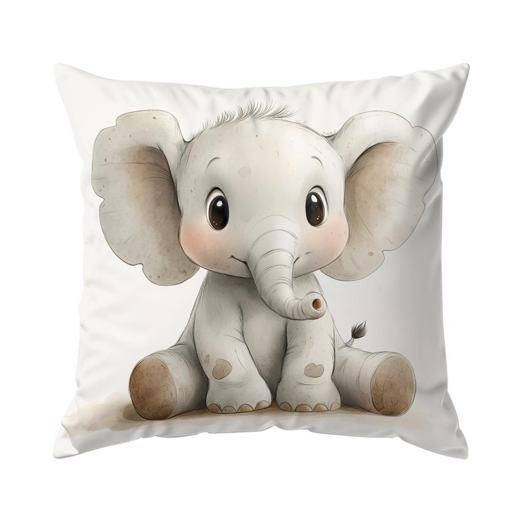 Cartoon Animals Cushion Pillowcase Printed Polyester 45X45Cm Throw Pillowcover Decorative Sofa Cushion Pillowslip Home Decor