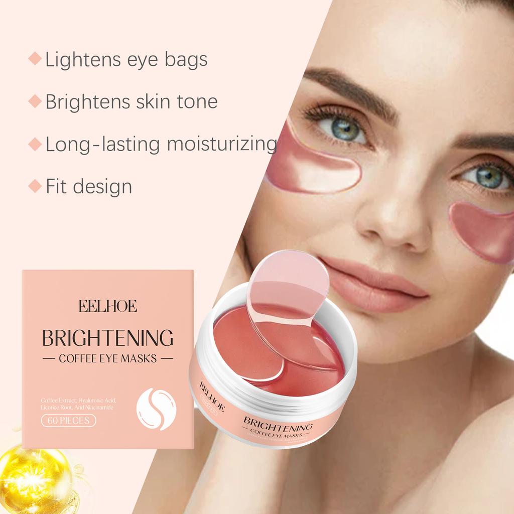 Caffeine Eye Mask Anti Dark Circles Puffyness Firming Lifting Fade Fine Lines Nourishing Brightening Wrinkle Remove Eyes Patche