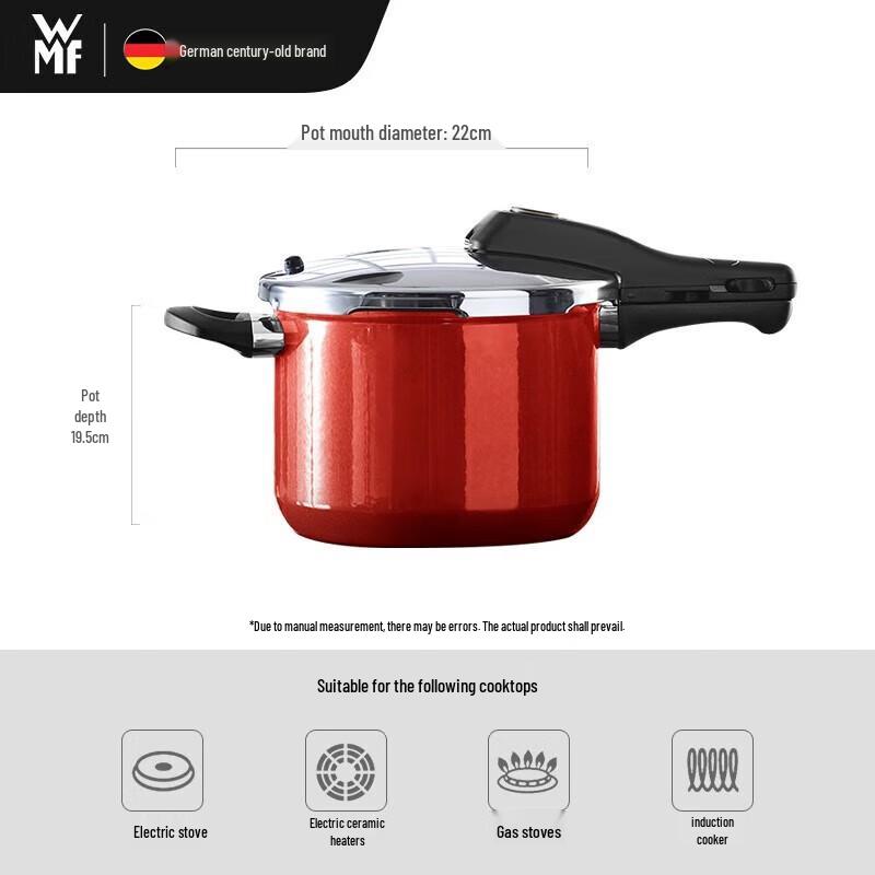 WMF 6.5L Red Pressure Cooker