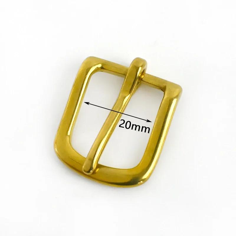 Meetee 2/5 Pezzi 13-38mm Fibbie per Cintura in Ottone Massiccio Spilla Regolabile per Collare per Animali Fibbia di Ricambio per Cinturino di Borsa Accessori Hardware