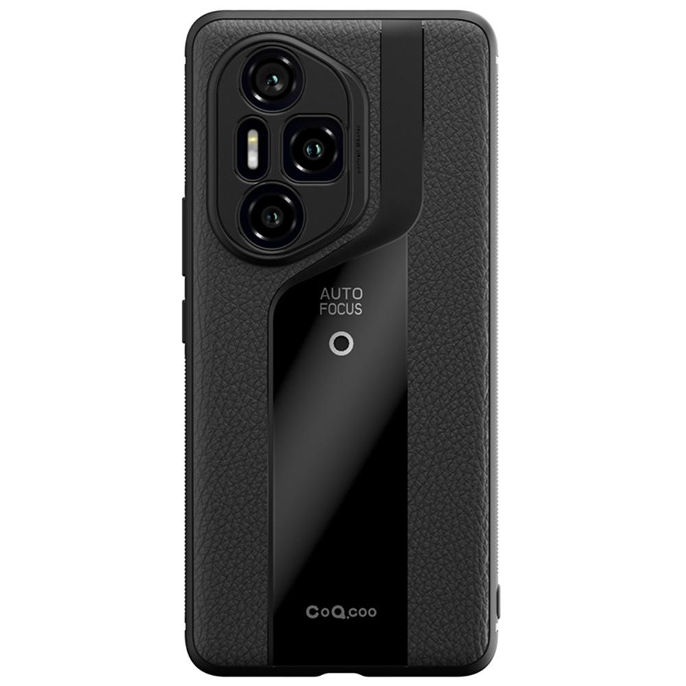 

Q.COO For Honor 300 Pro Case Shockproof PU+TPU+Acrylic Phone Cover Red