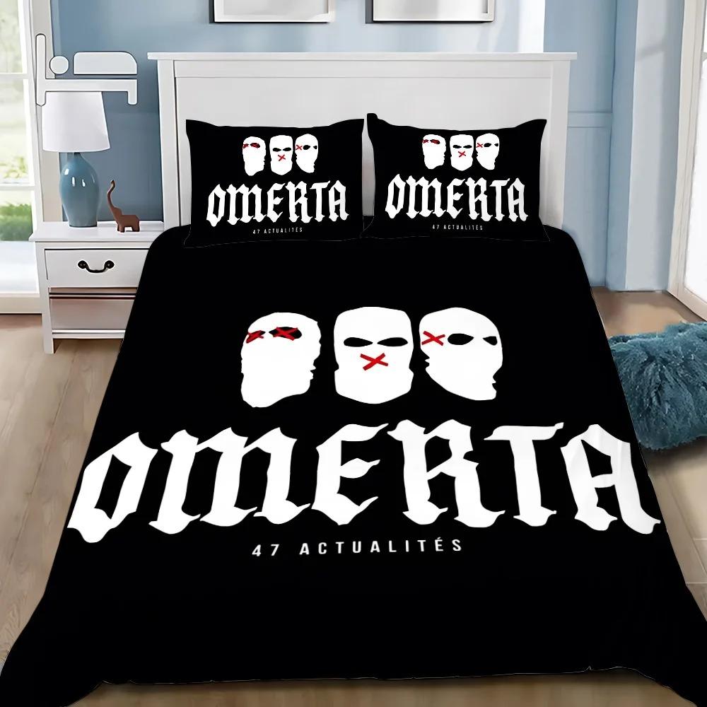Duvet Cover Pillowcase Bedding Set Adult Boy Omertas M-Maes Girl Bedroom Decoration Children Gift Single Double Large Size