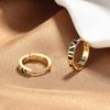 Earrings Trendy Personality Neutral Style High Sense Retro Simple Ear Buckle Roman Numerals Men'S And Women'S Earrings Earrings