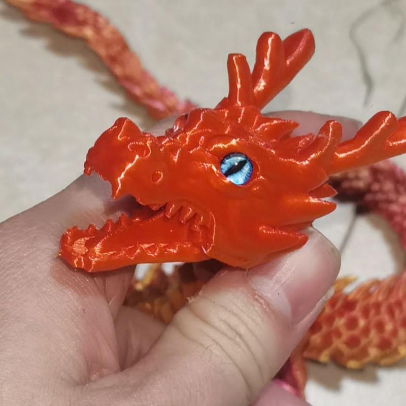 60cm 3D printed Chinese dragon Full body joints that can move Home furnishings and decorations are worth collecting creative toy