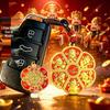 Five-Way Wealth God Keychain Pendant: Ruyi Red Rope for Men and Women