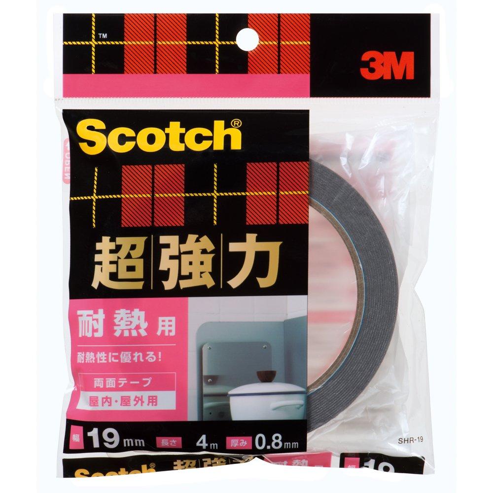3M Scotch Super Strong 19mm X Double-Sided Heat-Resistant Tape, 4m, SHR-19