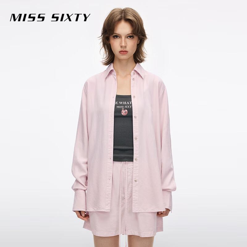 Женская свободная джинсовая рубашка MISS SIXTY с длинным рукавом из лиоцелла XS