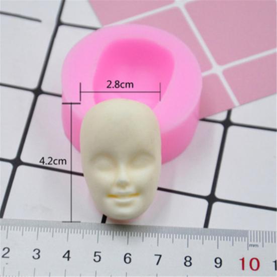 DIY Silicone Doll Head Face Mould Fondant Cake Chocolate Baking Accessories