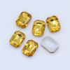 Octagonal Long Gem Crystal Glass Rhinestone for Clothing, Shoes, Phone Stickers, DIY Jewelry Accessories
