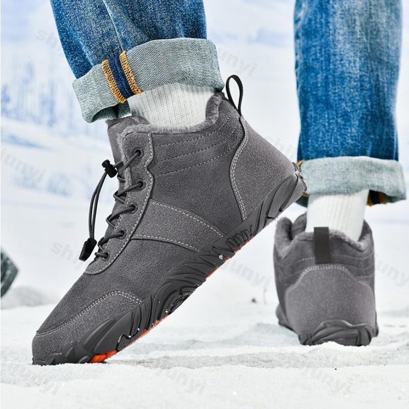 Couple's Winter Cotton Shoes 2026 New Plush Thicken Comfortable Men's Warm Shoes Outdoor Non Slip Soft Sole Women's Snow Boots