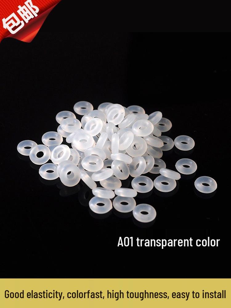 50-Piece Jade Silicone Spacer Rings for Bracelets, Chains, and Necklaces