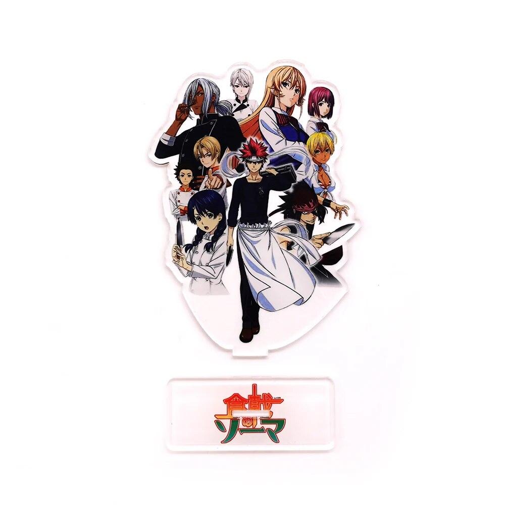 Food Wars Shokugeki no Soma Yukihira Souma Nakiri Erina Megumi игрушечная фигурка на акриловой подставке