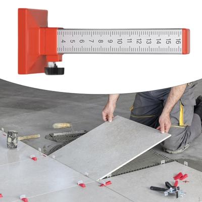 Regla de Altura Uniforme Herramienta de Medición Ajustable Alta Precisión Resistente a la Rotura Reglas de Marcado para Azulejos