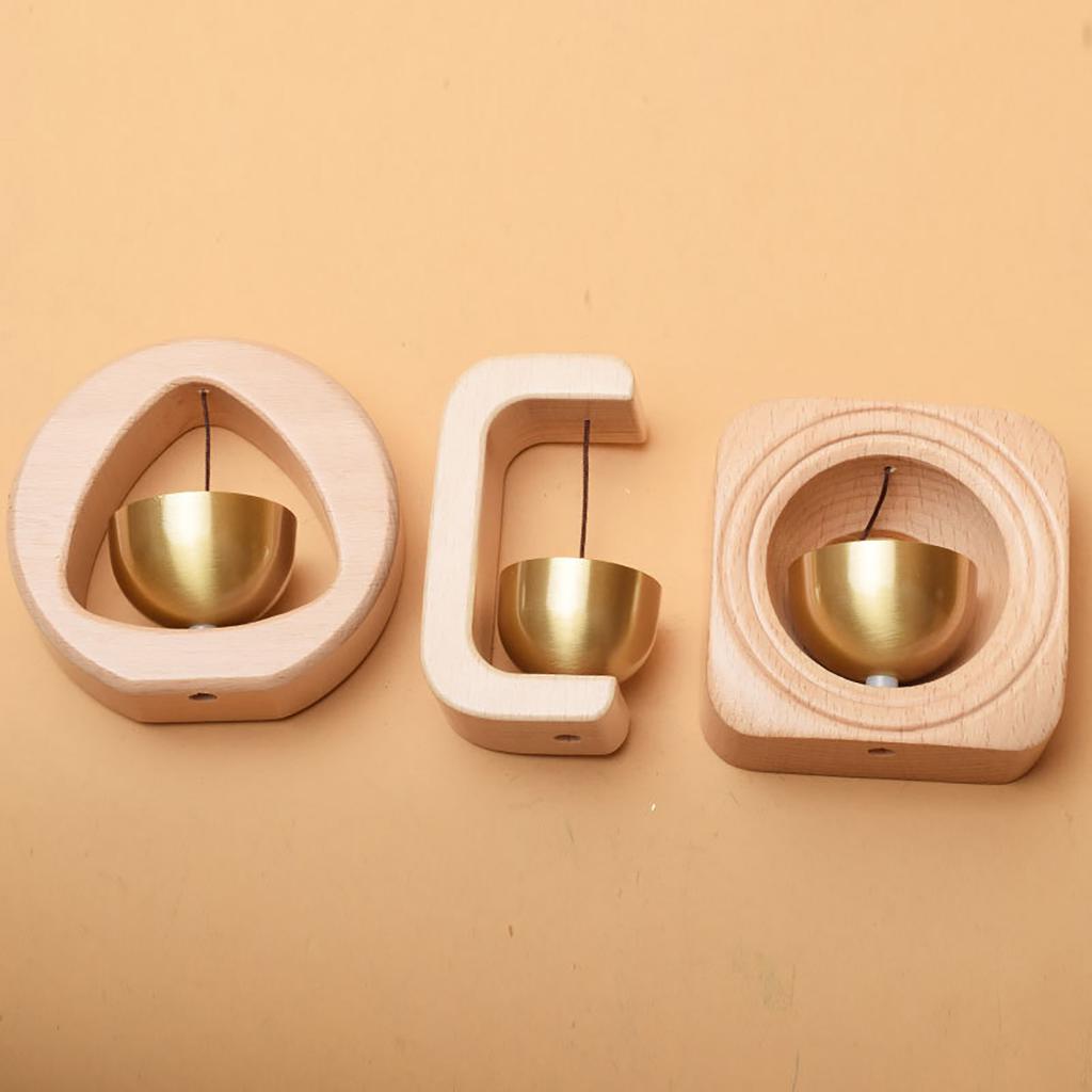 1 Stück Messing Dopamin Türklingel Holzglocke Eingang Haus Windspiel Japanischer Stil Einweihung Eingang Haus Anhänger Qualität