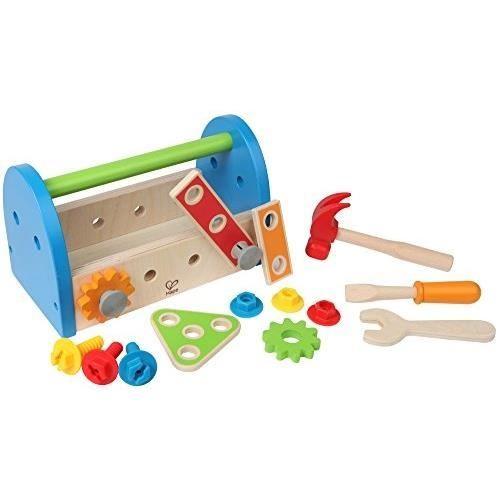 Hape construction - 3602453 - jeu d'imitation - caisse a outils avec m