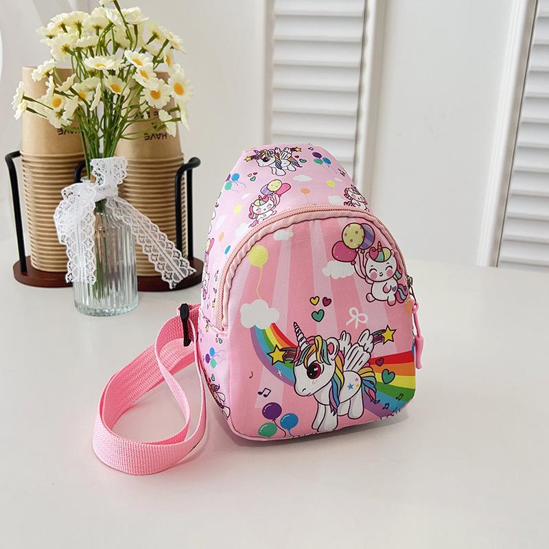New Children's Bag Boys and Girls Cute Cartoon Change Bag Outdoor Small Satchel Baby Trendy Cool Breast Bag