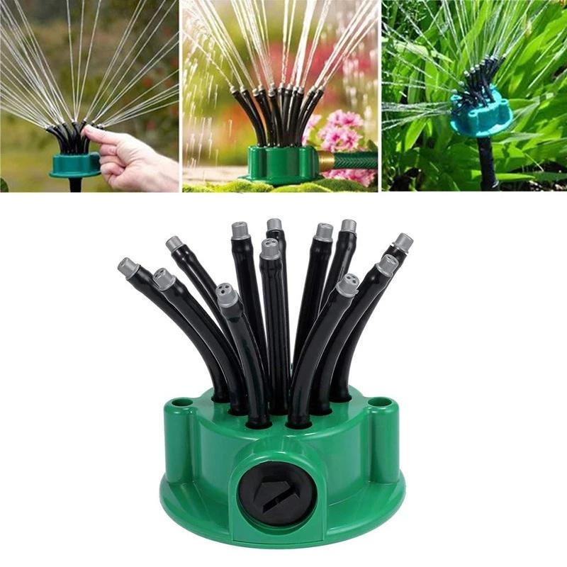 360 Degree Adjustable Outdoor Automatic Sprinkler Garden Irrigation System Point Nozzle Gardening Watering Tool ZH
