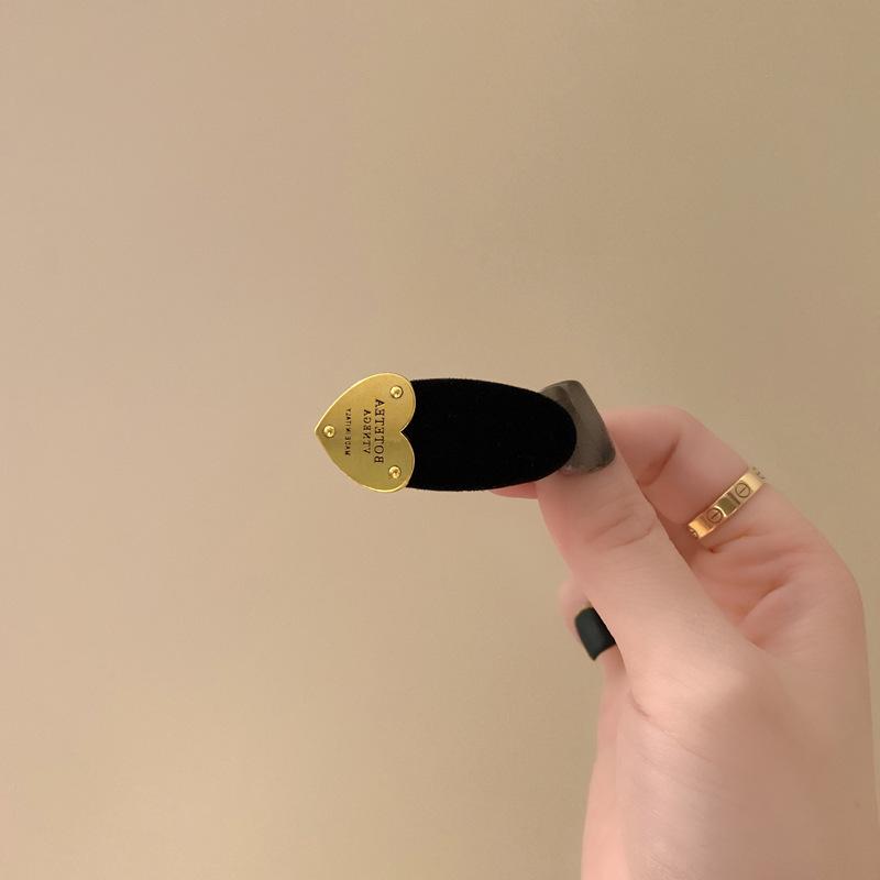 

Стильная металлическая заколка-сердце для боковой челки - корейский дизайн Дун Дэмун