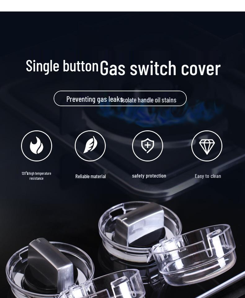 Gas Knob Protector: Child Safety Cover for Kitchen Switches (1 Pack)
