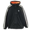 Adidas Big Trefoil Hooded Batting Jacket M Black Women Used