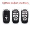 For Ford Bronco Sport Escape F150 Kuga Car Key Fob Case Cover Chain Carbon Fiber