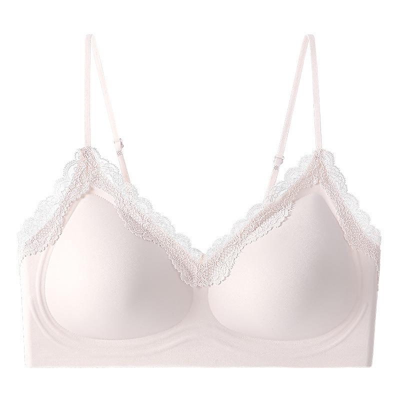 The New U Home Flat Is Comfortable, Thin Shoulder Straps, Seamless Lace Cool Vest, Summer Suspenders Gather Inside the Bra Cover