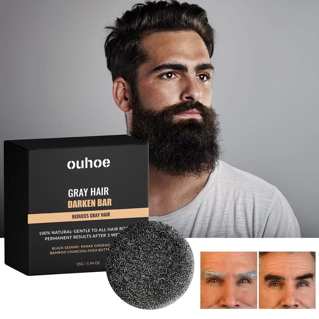 OUHOE Hair Soap Repair Black Hair Massage Moisturizing Hair Cleansing Soap