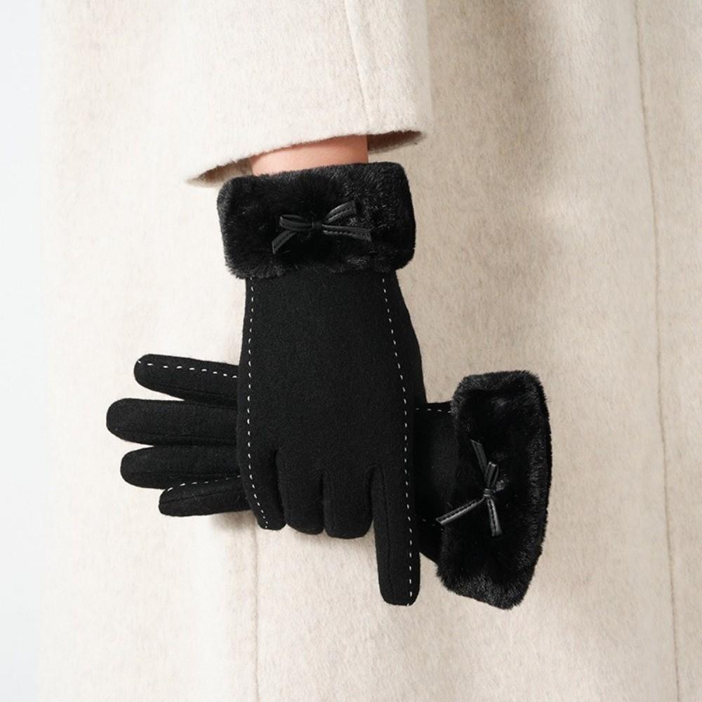 Thick Design Warm Gloves Windproof Winter Gloves Warm Touchscreen Gloves  Winter Commuting