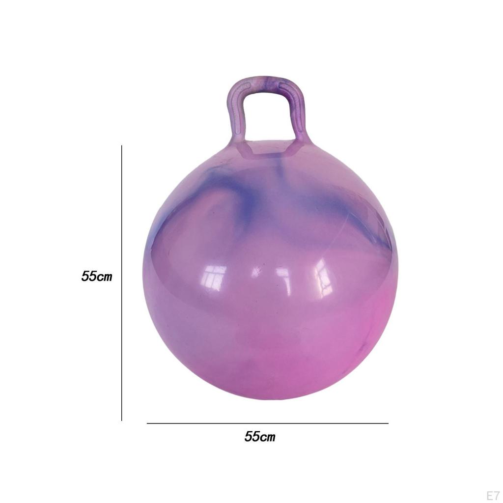 , Children's Toy with Handle, Gymnastic Ball 55 Cm Diameter, Garden Game for Boys And Girls,