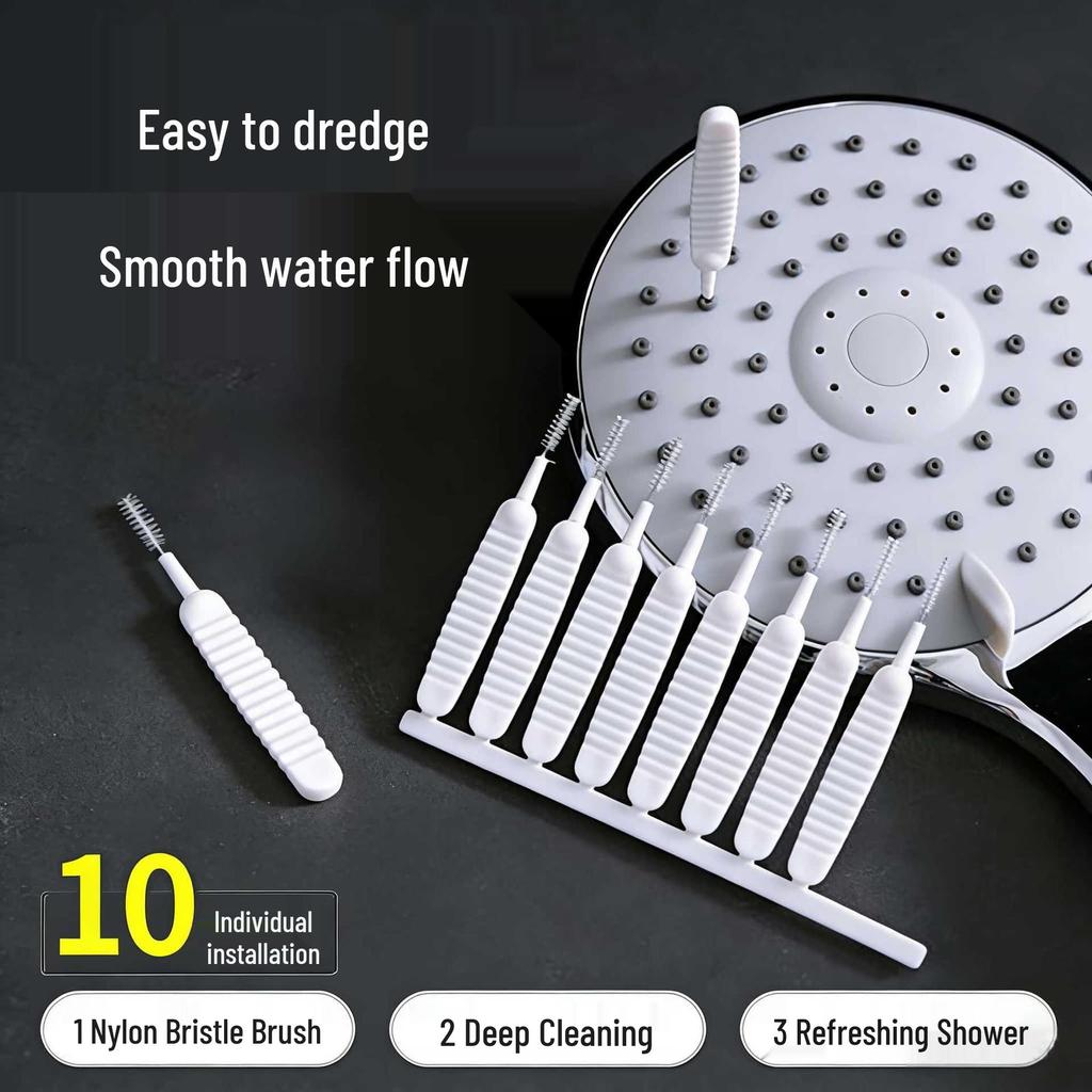Multi-Functional Anti-Clog Shower and Faucet Cleaning Brush