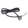VDE Pure Copper EU Power Cord, 3-Core 0.75/1.5 Sq. Rubber Cable, H05RN Plug