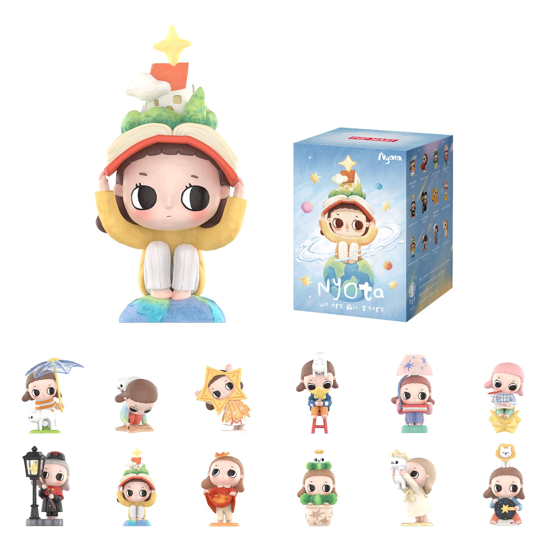 

[POP MART Official Store] Nyota We are All Stars Series [1 Piece] Pop Mart Blind Box Figure Toy Gacha Gacha Plastic Model Gift Fan Activity Pop Mart