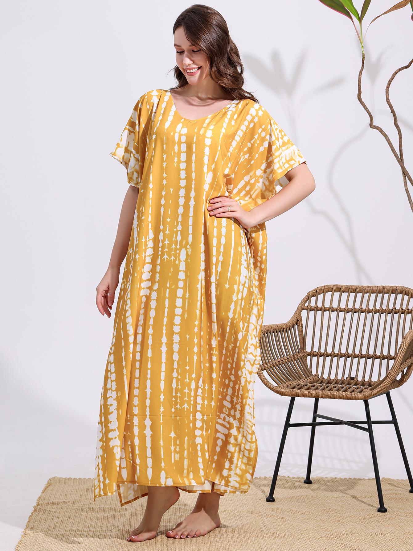 

Районный галстучный пляжный халат: Свободный крой, Длинный, Защита от УФ-лучей, 13 цветов One Size