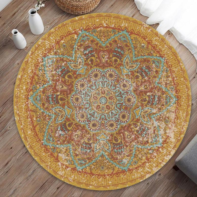 Home Decorative Round Carpet Fashion Area Rugs Bedroom Anti-slip Floor Mat 40CM