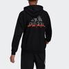 Adidas Back Logo Print Sports Hoodie Men Hoodies Black H61133