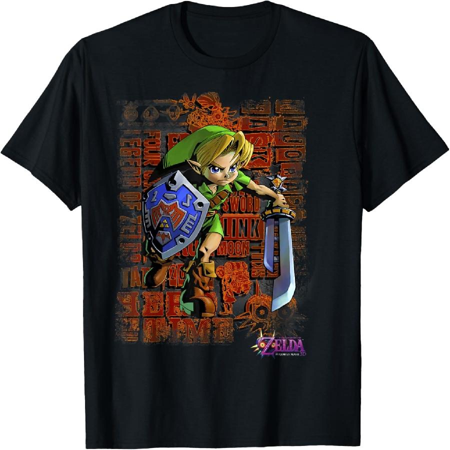 Majoras Mask Link Action Portrait T-Shirt XXXXXL чёрный