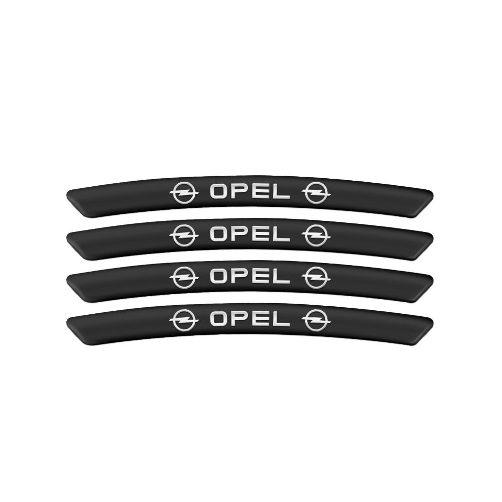 4 szt. Aluminiowe Emblematy Samochodowe Naklejki na Felgi Akcesoria Samochodowe Do Opel Zafira B Corsa Karl Combo Meriva Omega Signum Grandland