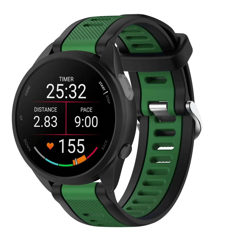 20 22mm Per Garmin Forerunner 165 music Cinturino Corsa Forerunner168 Silicone Braccialetto Originale Per Garmin Forerunner Venu 2 Cinturino
