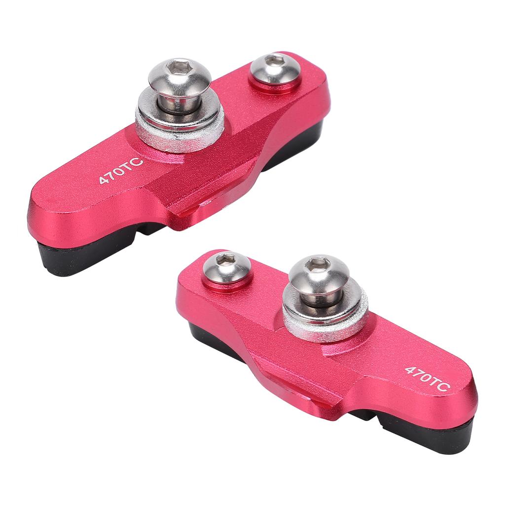 1 Pair Road Bike Brake Pads Folding Bicycle Brake Blocks Shoes Cycling AccessoriesRed