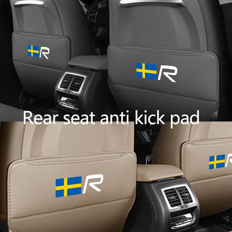 cvtwp8 Car Interior Seat Back Anti Child Kick Protector Pad Auto Storage Accessories For Volvo V50 S60 XC60 S40 XC40 XC90 V70 XC70 C30
