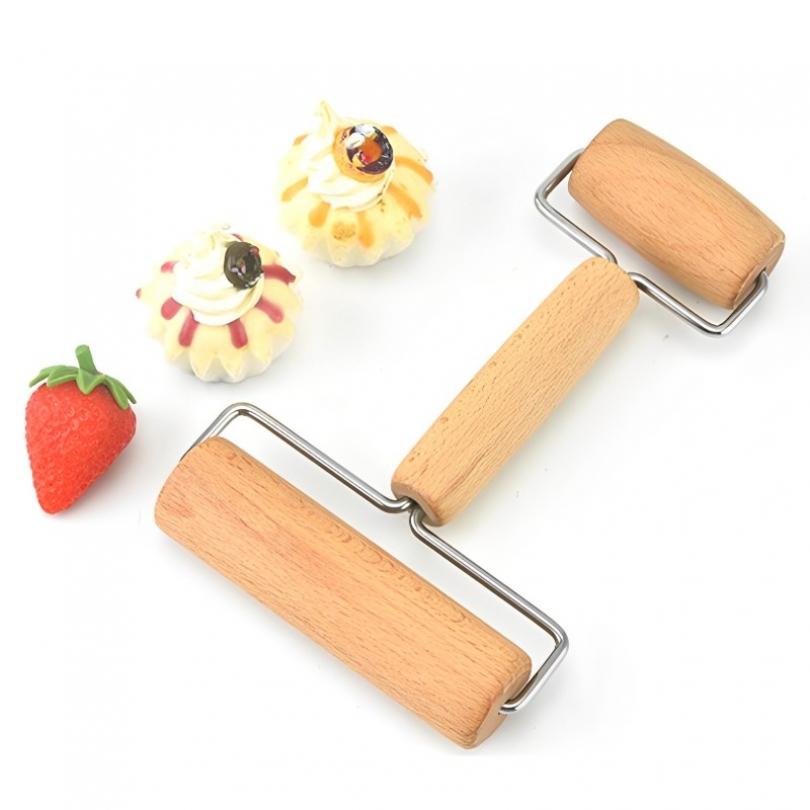 

Деревянная скалка с двумя головками для дома, кухни, выпечки, готовки, ручная, эффективная