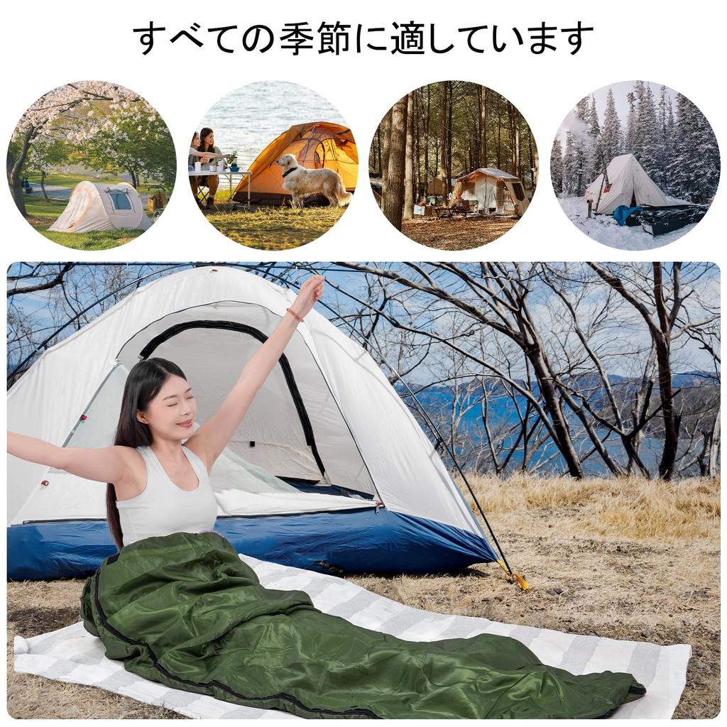 Sleeping for Outdoor Car and Emergency Easy Suitable for and Includes Storage Bag Envelope-style Bag, Warm, Cold-Resistant, Waterproof, 700g, Compact,