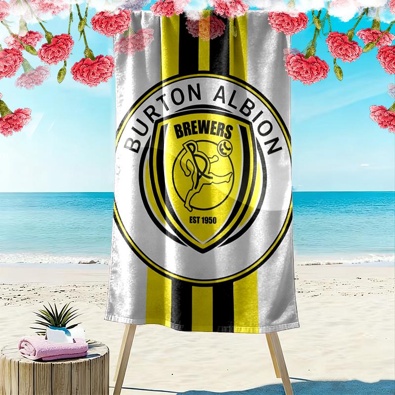 Burton Albion Fc Print Beach Towel Large Soft Quick Dry Towel For Beach Camping Swimming