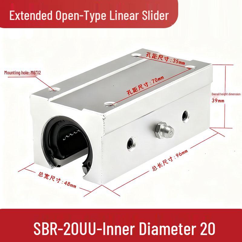Linear SBR Aluminum Guide Rail: Slider, Cylindrical Rail, Optical Shaft, Woodworking Slide Table, Chrome Plated Rod.