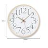 Lemnos AY Clock RC AY14-10 WH Radio-Controlled Analog Wall Clock, White