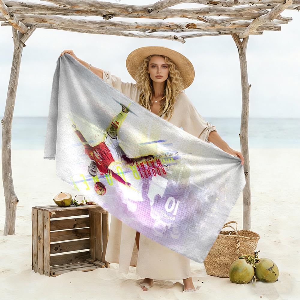 David De Gea Celebration Beach Towel Super Soft Microfiber Quickdry Fabric Comfortable Lightweight